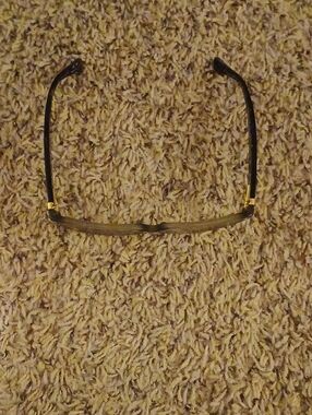 Coach Black and Gold Semi-Rimless Reading Glasses